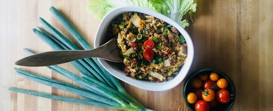 sauté choux chinois bio